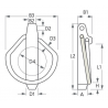 Linchpin - Stainless steel - Dia 7,5 mm