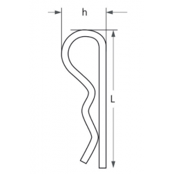 Beta pin - Stainless steel - Dia 5 mm