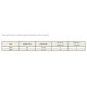 Aluminium Anodisé Droit Fairlead LG 170mm Espacement 75/75