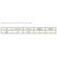 Aluminium Anodisé Droit Fairlead LG 140mm Espacement 60/60