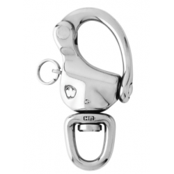 HR snap shackle - With swivel eye - Length: 120 mm