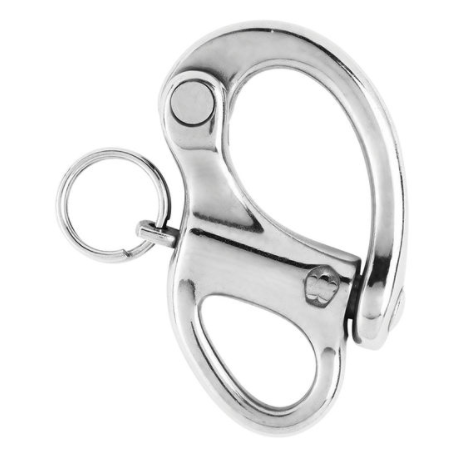 Mousqueton de drisse HR - A œil fixe - Long : 50 mm