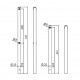 Sport'al Stanchion D25 H450 Stainless St