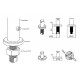 Sport'Al Stanchion D25 Base D40 Stainless St