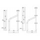 Sport'Al Gate Stanchion D30 H630 Aluminium