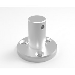 Sport'Al Stanchion Base 30 - D60 Drilled Stainless St