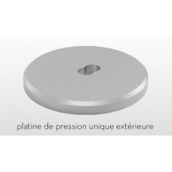 Platine Main Courante Sport'Al D40 Aluminium