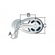Poulie ESP SS plat pt./bloq.57 mm