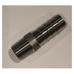 316L STAINLESS STEEL M 8x13 (1/4") Ø13mm FLANGE NUT