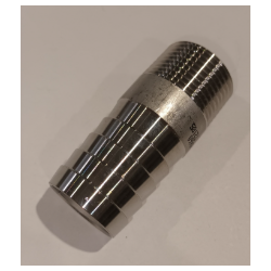 316L STAINLESS STEEL M 12X17 (3/8") Ø15mm FLANGE NUT