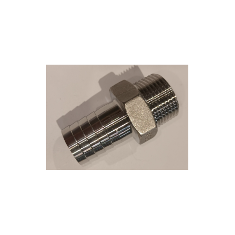 EMBOUT CANNELÉ INOX 316L M 26X34 (1") Ø25mm