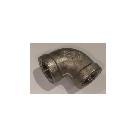 STAINLESS STEEL ELBOW 316L FF 15X21 (1/2")