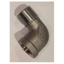 STAINLESS STEEL ELBOW 316L MF 15X21 (1/2")