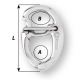 Tack snap shackle - Length: 70 mm
