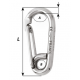 Symmetric carbin hook - Length: 80 mm