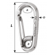 Symmetric carbin hook - Length: 100 mm