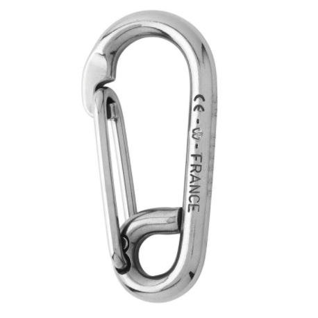 Symmetric carbin hook - Length: 100 mm