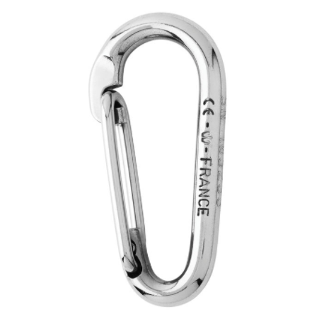 Symmetric carbin hook without eye - Length: 60 mm