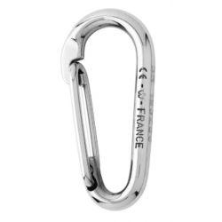 Symmetric carbin hook without eye - Length: 80 mm