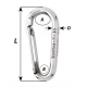 Symmetric carbin hook without eye - Length: 120 mm