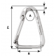 Delta hook - For webbing - Length: 80 mm