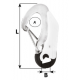 Double action safety hook - Fluorescent - Length: 115 mm