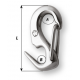 Bague de foc inox - une seule main - Long: 90 mm