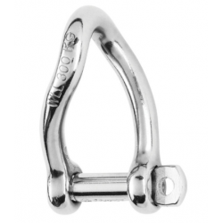 Self-locking twisted shackle - Dia 8 mm