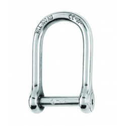 Self-locking allen head pin D shackle - Dia 6 mm - large size