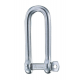 Captive pin long D shackle - Dia 5 mm