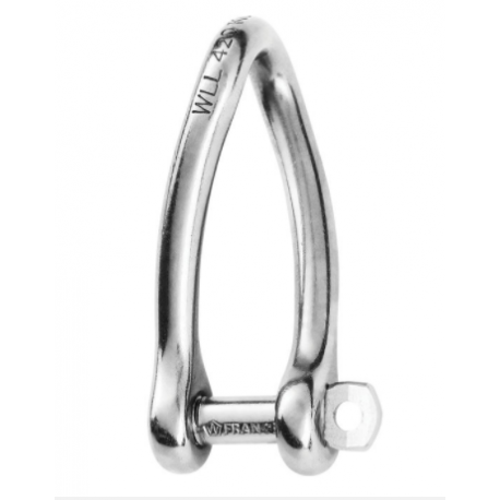 Captive pin twisted shackle - Dia 8 mm