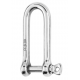 HR long D shackle - Dia 10 mm