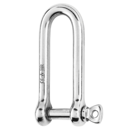 HR long D shackle - Dia 10 mm