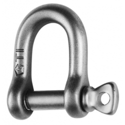 Titanium D shackle - Dia 6 mm