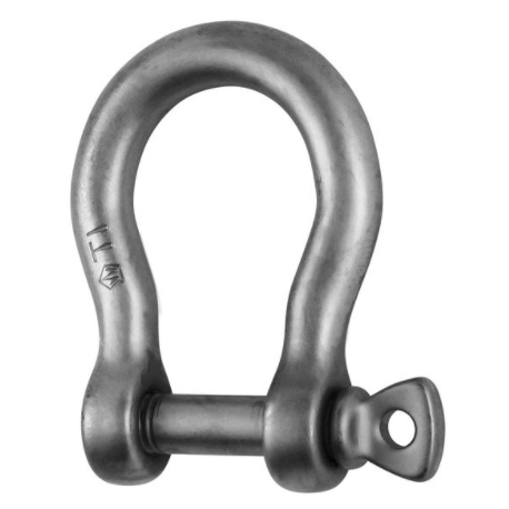 Titanium bow shackle - Dia 10 mm