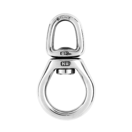 Swivel - With large bail - With ball bearings- Lenght: 80 mm