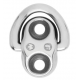 Cadène articulée simple embase - Dia 6 mm