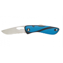 Couteau Offshore - Lame crantée - Bleu