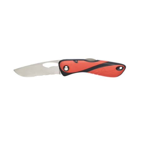 Couteau Offshore - Lame crantée - Orange