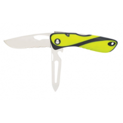 Offshore knife - Serrated blade - Shackler / Spike - Fluo