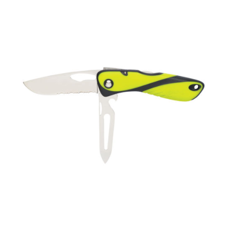 Offshore knife - Serrated blade - Shackler / Spike - Fluo