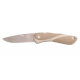 Couteau Aquaterra biosourcé - Simple Lame lisse - Sable
