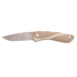 Couteau Aquaterra biosourcé - Simple Lame lisse - Sable