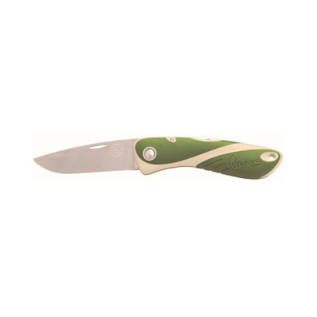Couteau Aquaterra biosourcé - Simple Lame lisse - Vert