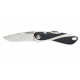 Couteau Aquaterra - Lame simple lisse - Noir