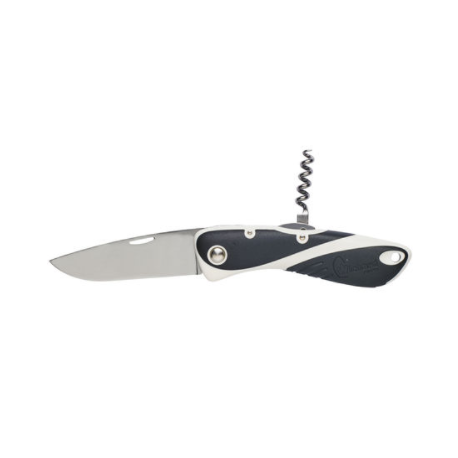 Couteau Aquaterra - Lame simple lisse tire-bouchon - Noir