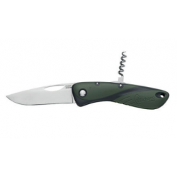 Couteau Aquaterra Chasse Peche - Lame simple lisse tire - bouchon - Vert