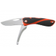 Hunting Aquaterra knife - Plain blade & gutting blade - Orange