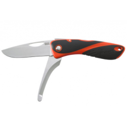 Couteau Aquaterra Chasse Peche - Lame lisse - lame à éviscerer - Orange