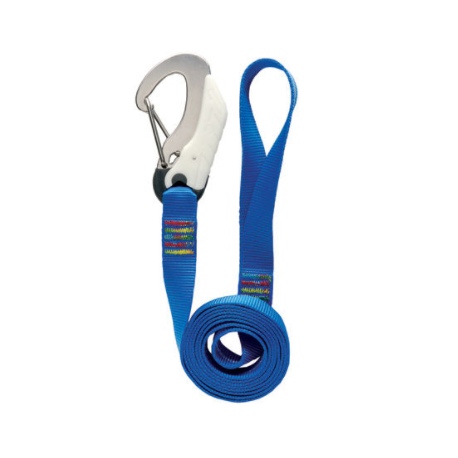 Tether - Flat webbing - 2M - 1 double action safety hook